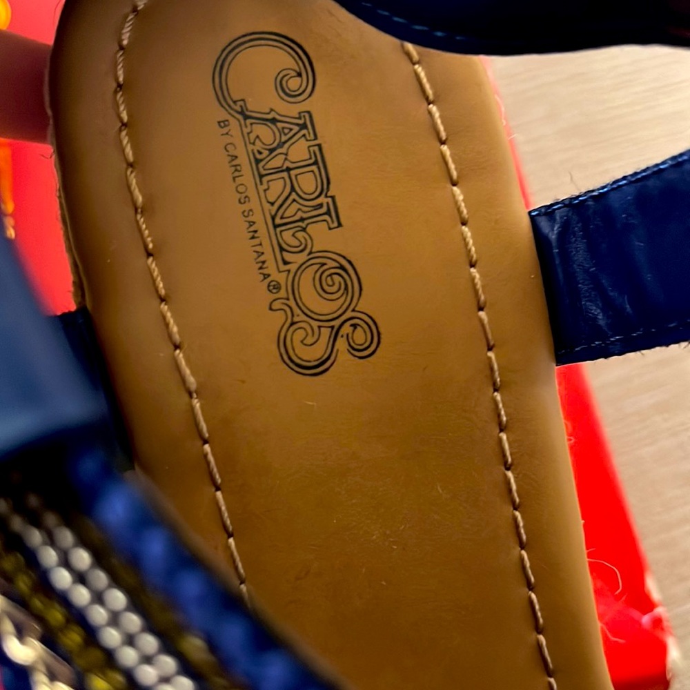 Carlos by Carlos Santana wedge sandals NIB - Picture 5 of 7